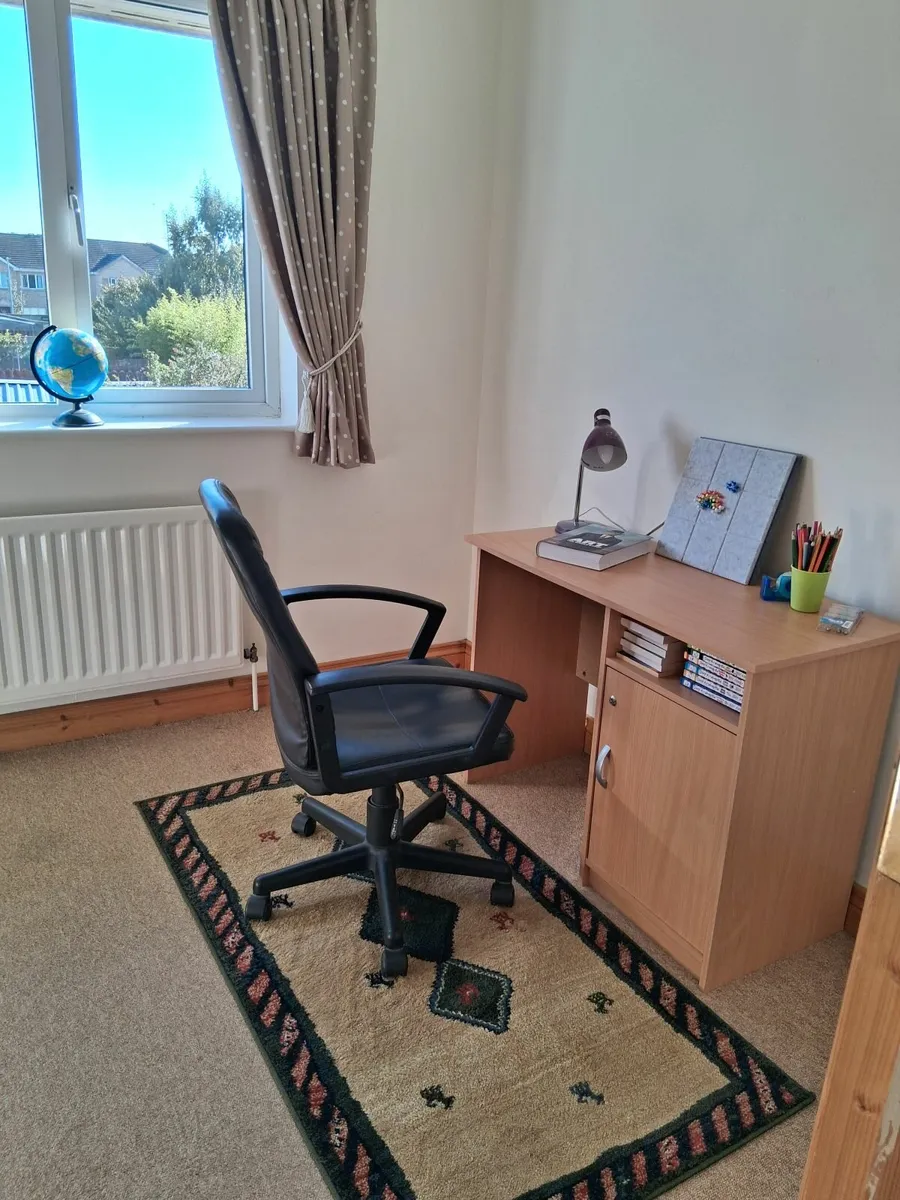 Desk and Office Swivel Chair. - Image 1