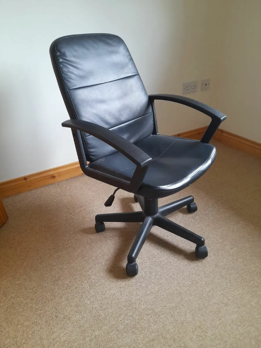 Desk and Office Swivel Chair. - Image 4