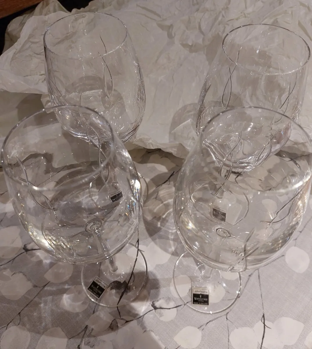 John Rocha Waterford Crystal white wine glasses - Image 1