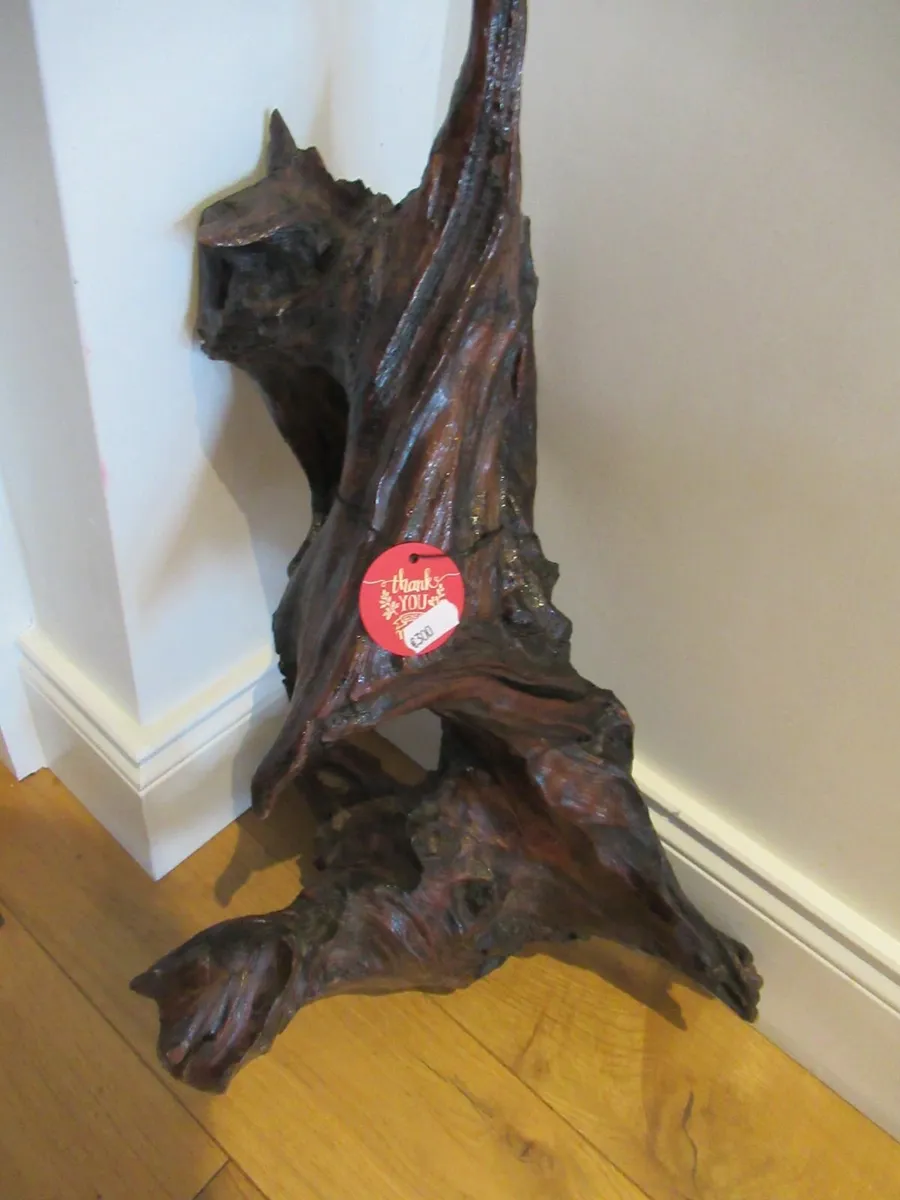 antique vintage bog oak pub rustic  cottage wood - Image 4