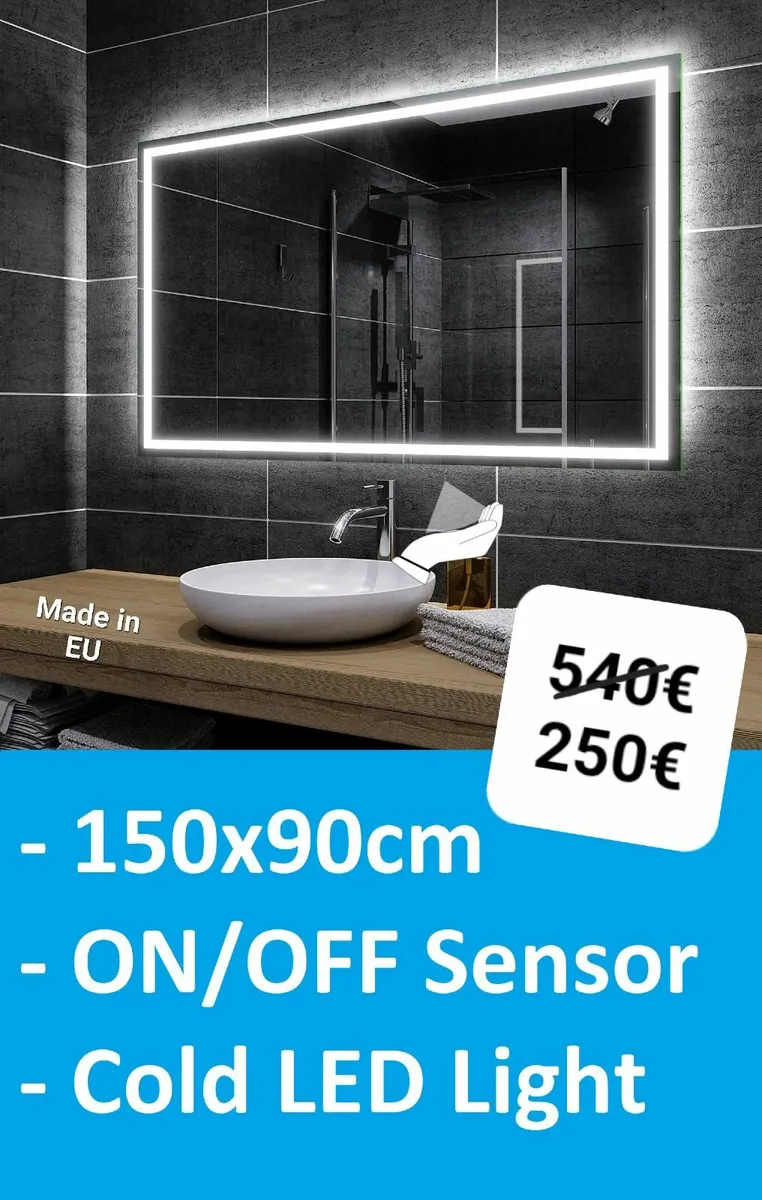 LED Bathroom Mirror 150x90cm