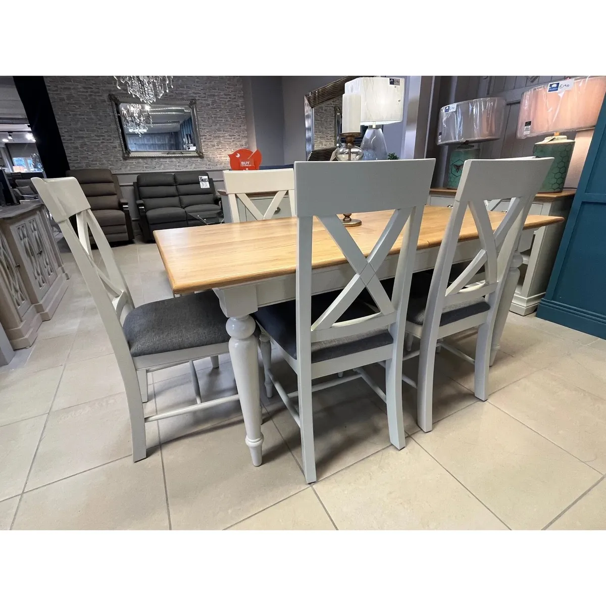 Extendable Oak Dining Table - Image 1