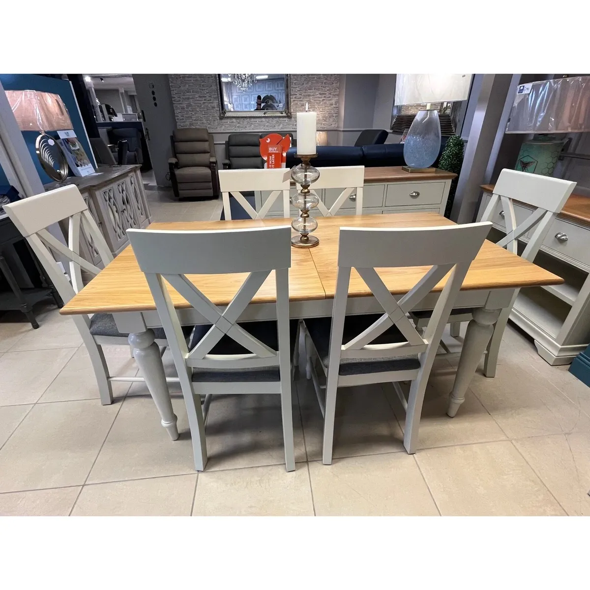 Extendable Oak Dining Table - Image 2