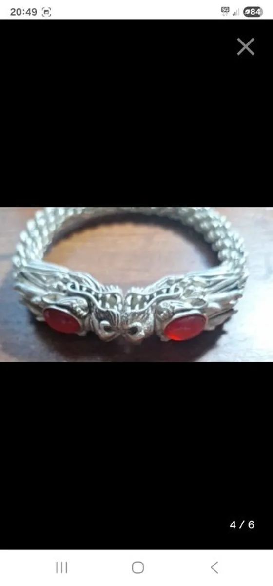 silver bracelet dragon - Image 3
