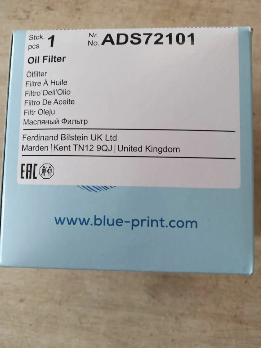 Blue Print oil filter ADS72101 - Image 2