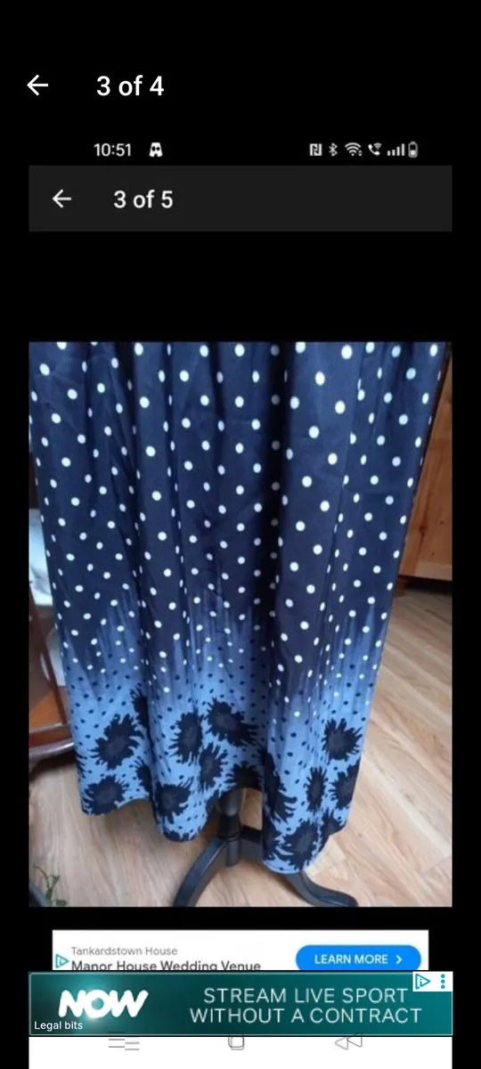 Ladies dress black lined lace top. Plus size - Image 3