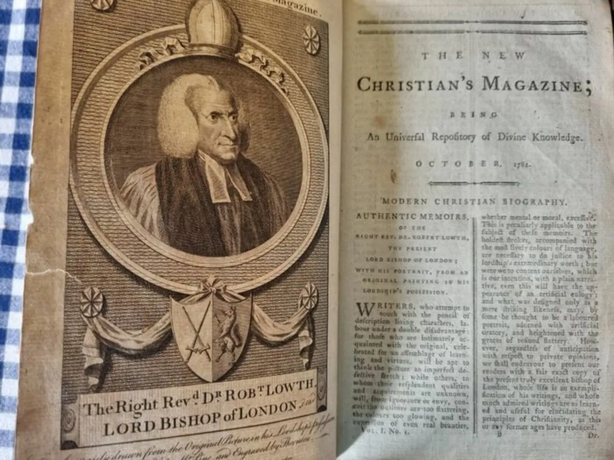 Two old books - Christian's Magazine 1782 - Image 2