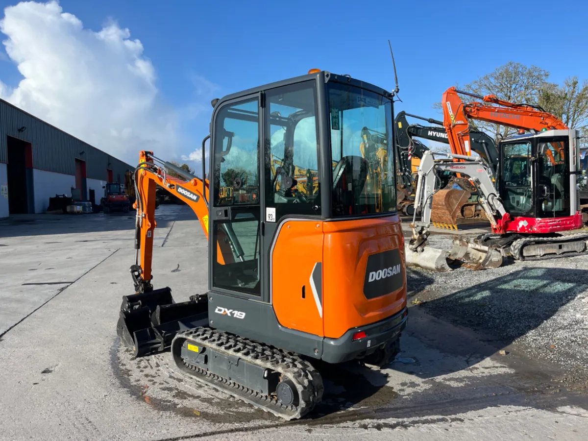 2021 Doosan DX19 Mini Excavator - Image 3
