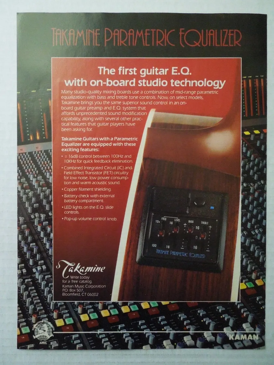 Takamine Parametric Equalizer Preamp - Image 3