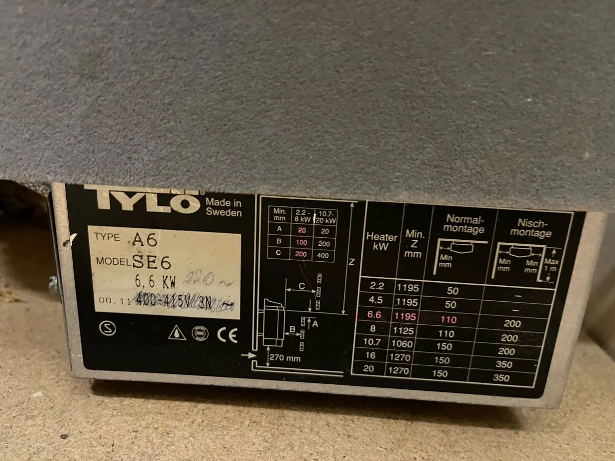 Tylo S6 6.6 kW Sauna heater - Image 3
