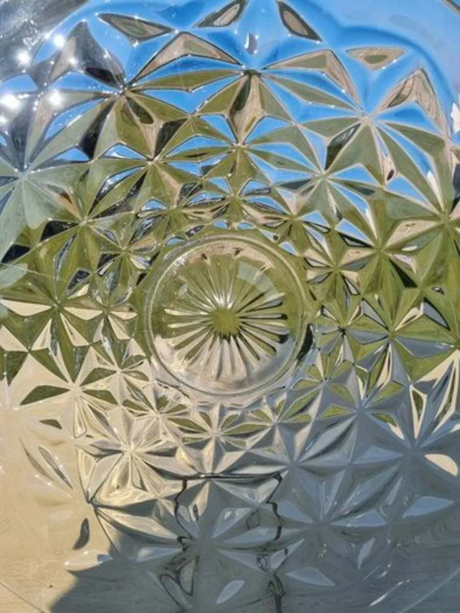 Large glass decorative plate - Image 3