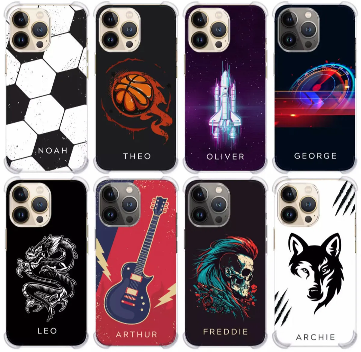 Personalised Boys Phone Case Cover For All iPhones - Image 1