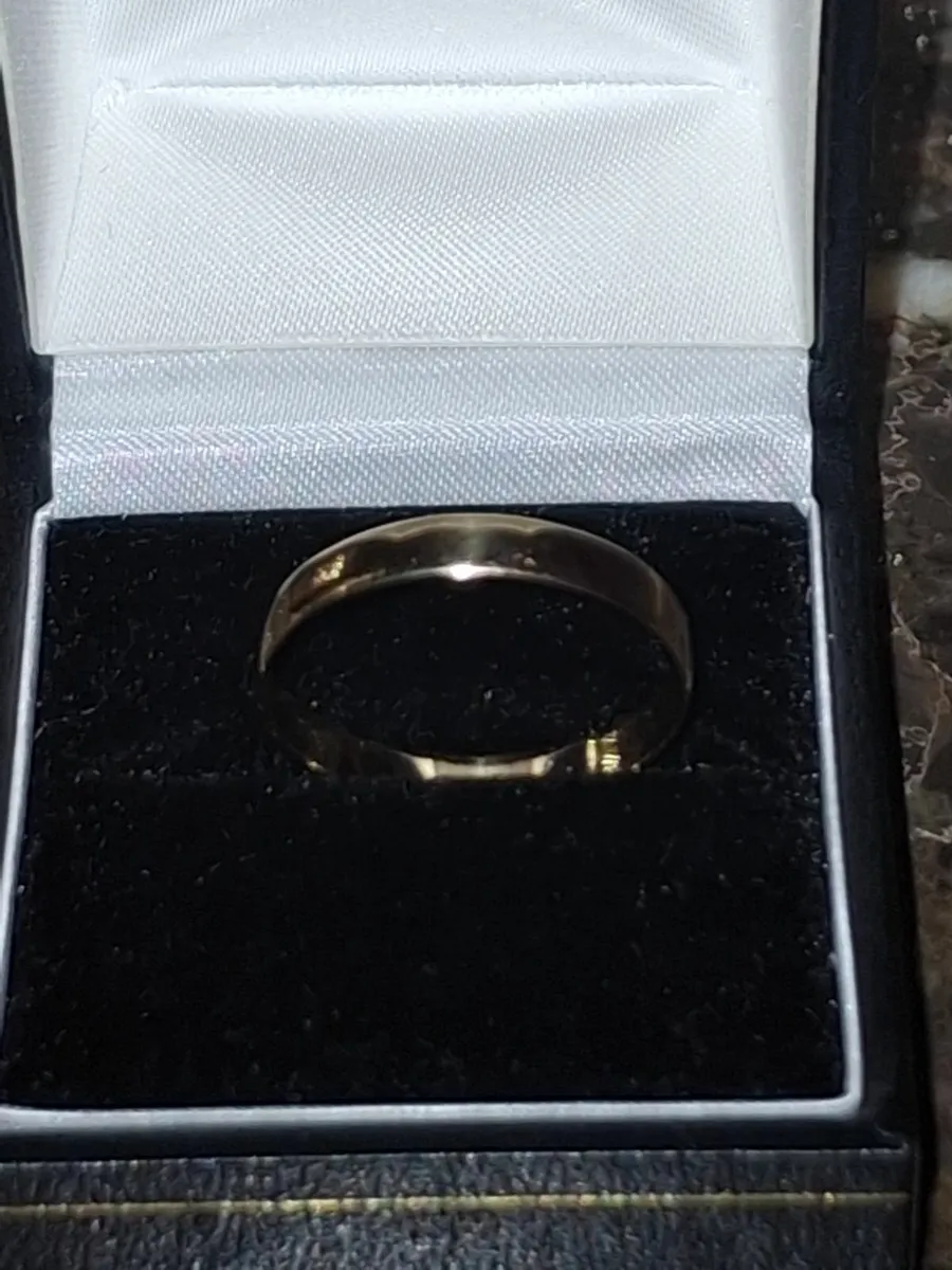 Vintage 9c Gentleman's wedding band. - Image 1