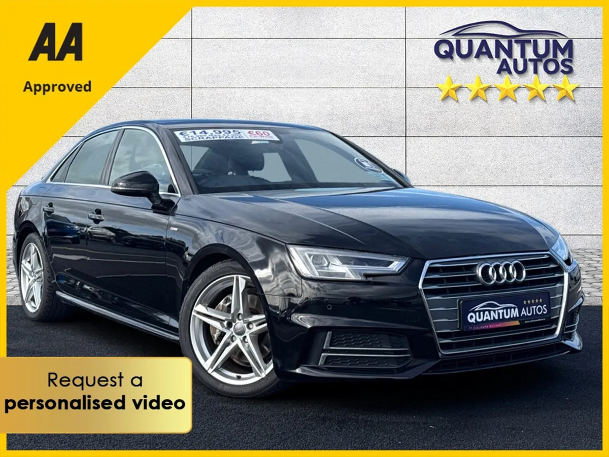 Audi A4 2016 S LINE 2.0 TDI 186BHP €73 P/W WITH NO - Image 1