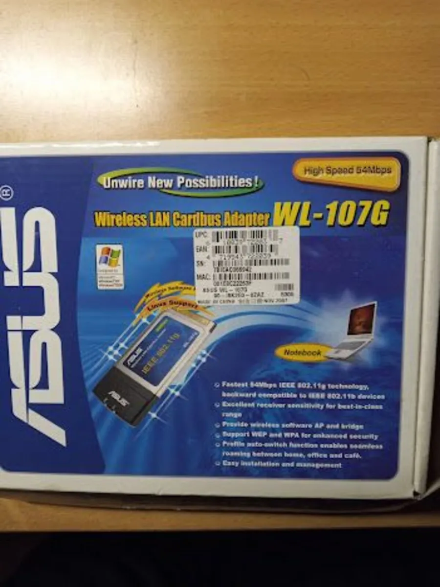 ASUS wireless cardbus adapter - Image 1