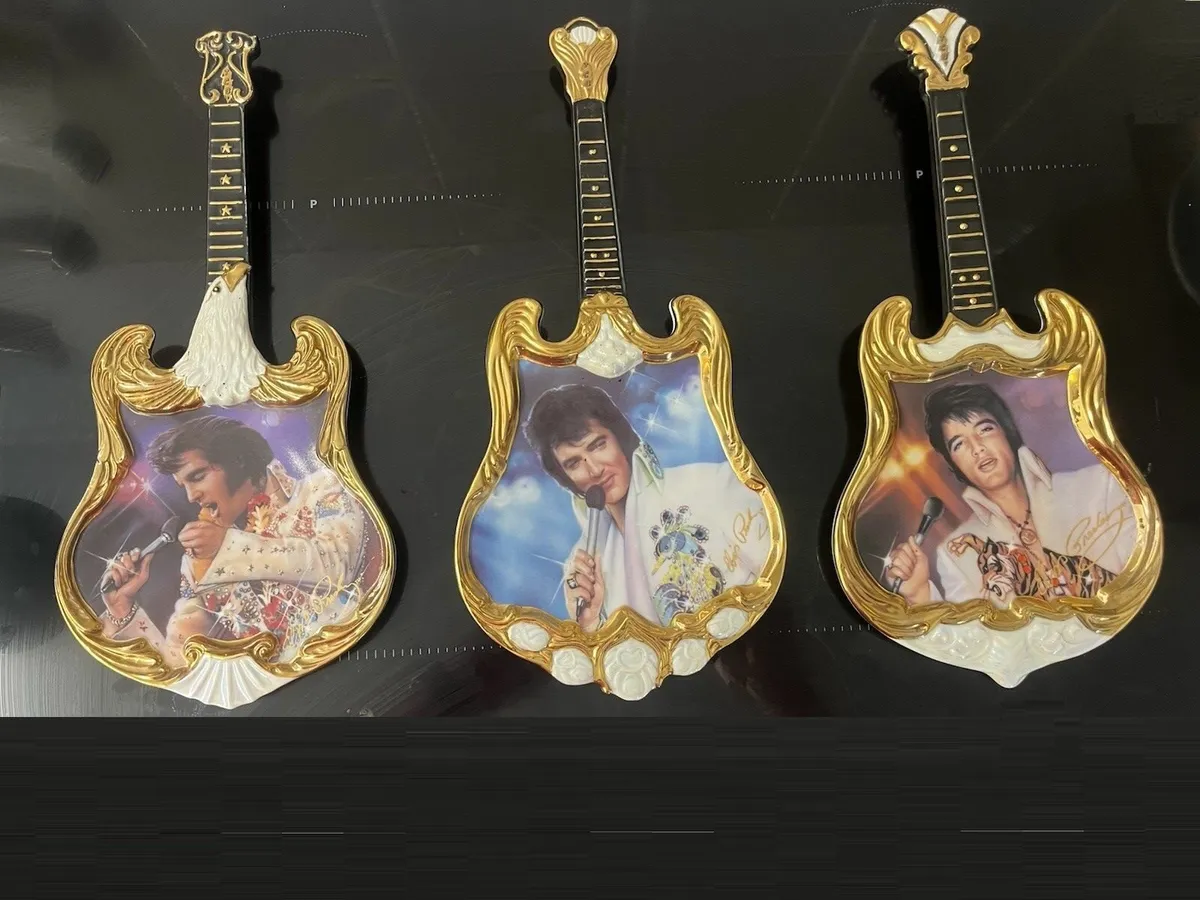 Elvis Presley Guitar Shaped Wall Plates - Image 2