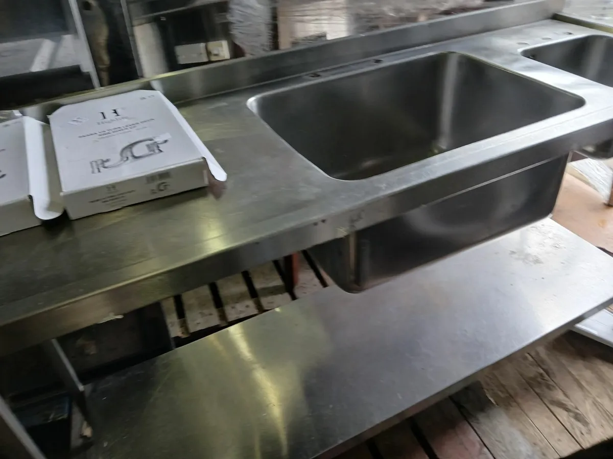 Stainless steel cabbinet sink unit complete - Image 1