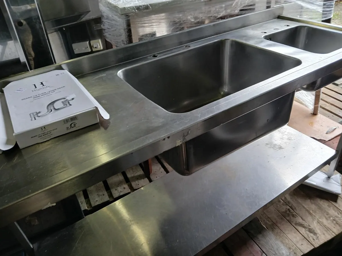 Stainless steel cabbinet sink unit complete - Image 3