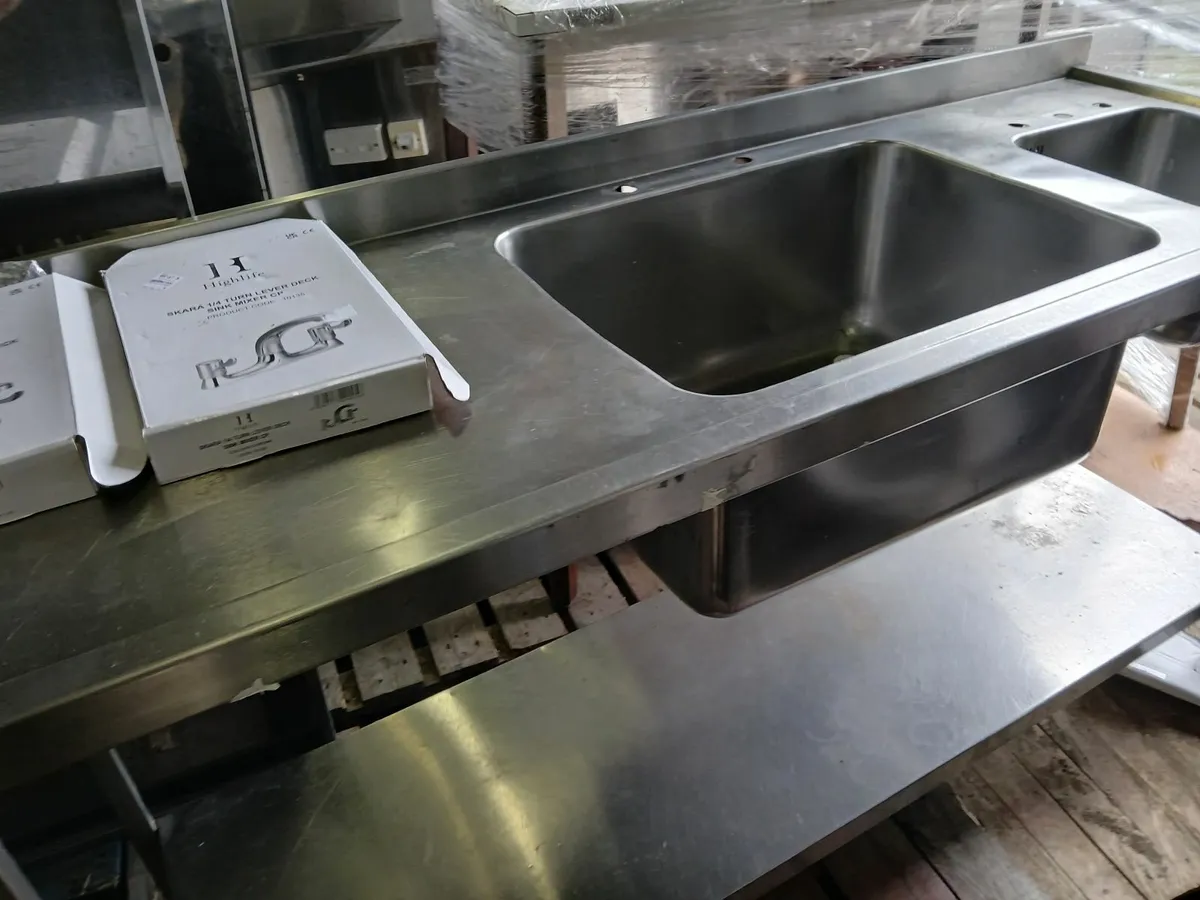Stainless steel cabbinet sink unit complete - Image 4