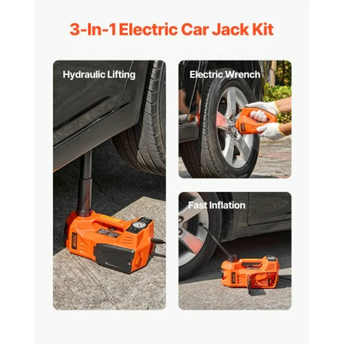 Electric Car Jack, 5 Tons /11000 lbs, Electric Sci - Image 2