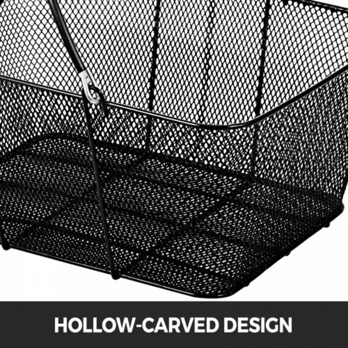Shopping Baskets with Handles, 12PCS, Black Metal - Image 3
