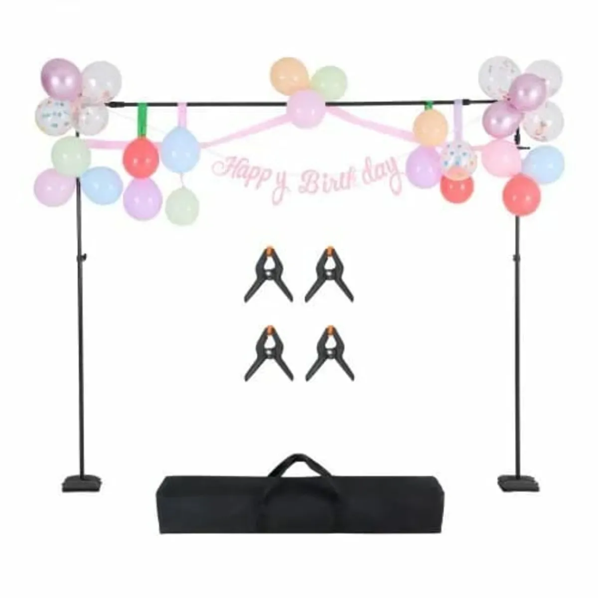 Backdrop Stand, 8.5 x 10 ft Adjustable Photo Backd - Image 4