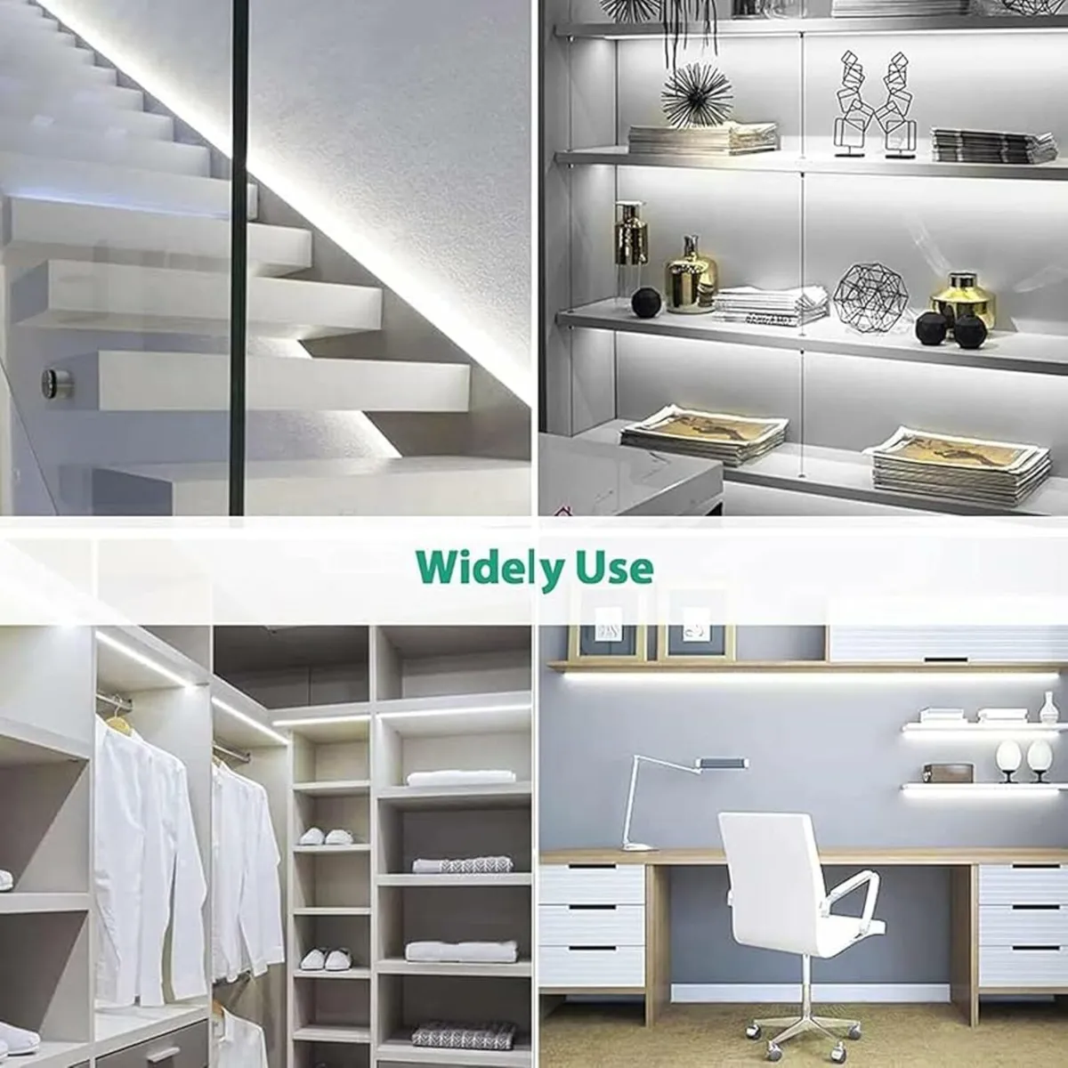 LED Strip Light 20M, White Dimmable Neon Light Str - Image 3