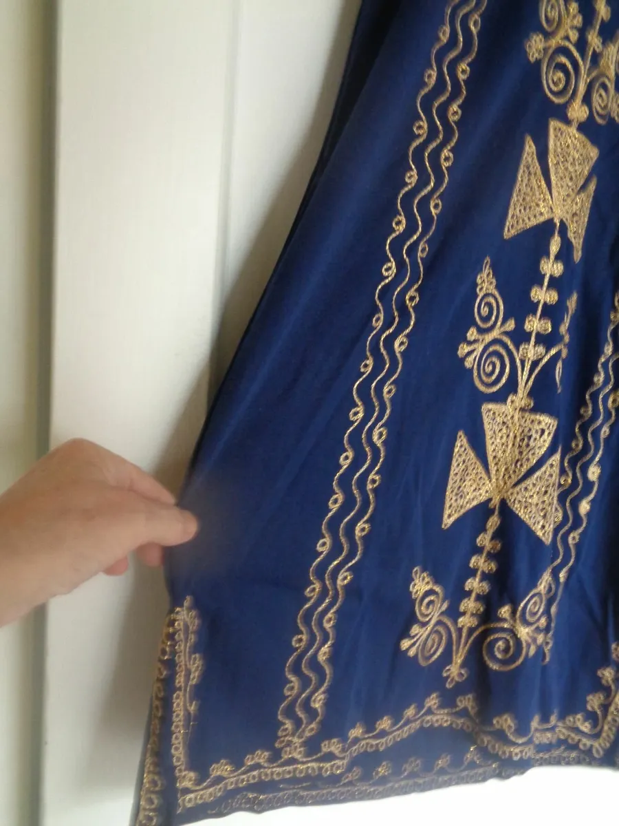 Childs Navy Kaftan for Sale - Image 4