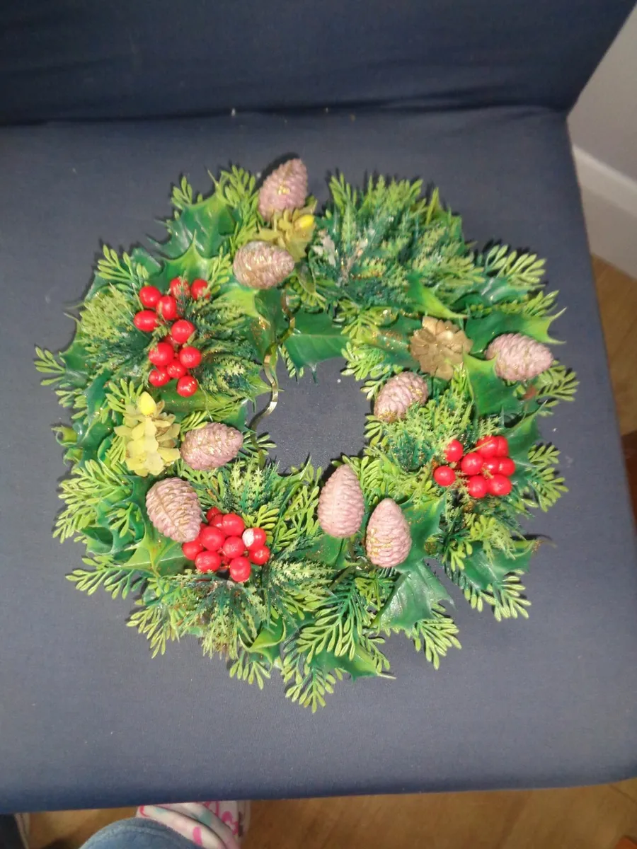 Christmas Door Wreath for Sale - Image 1