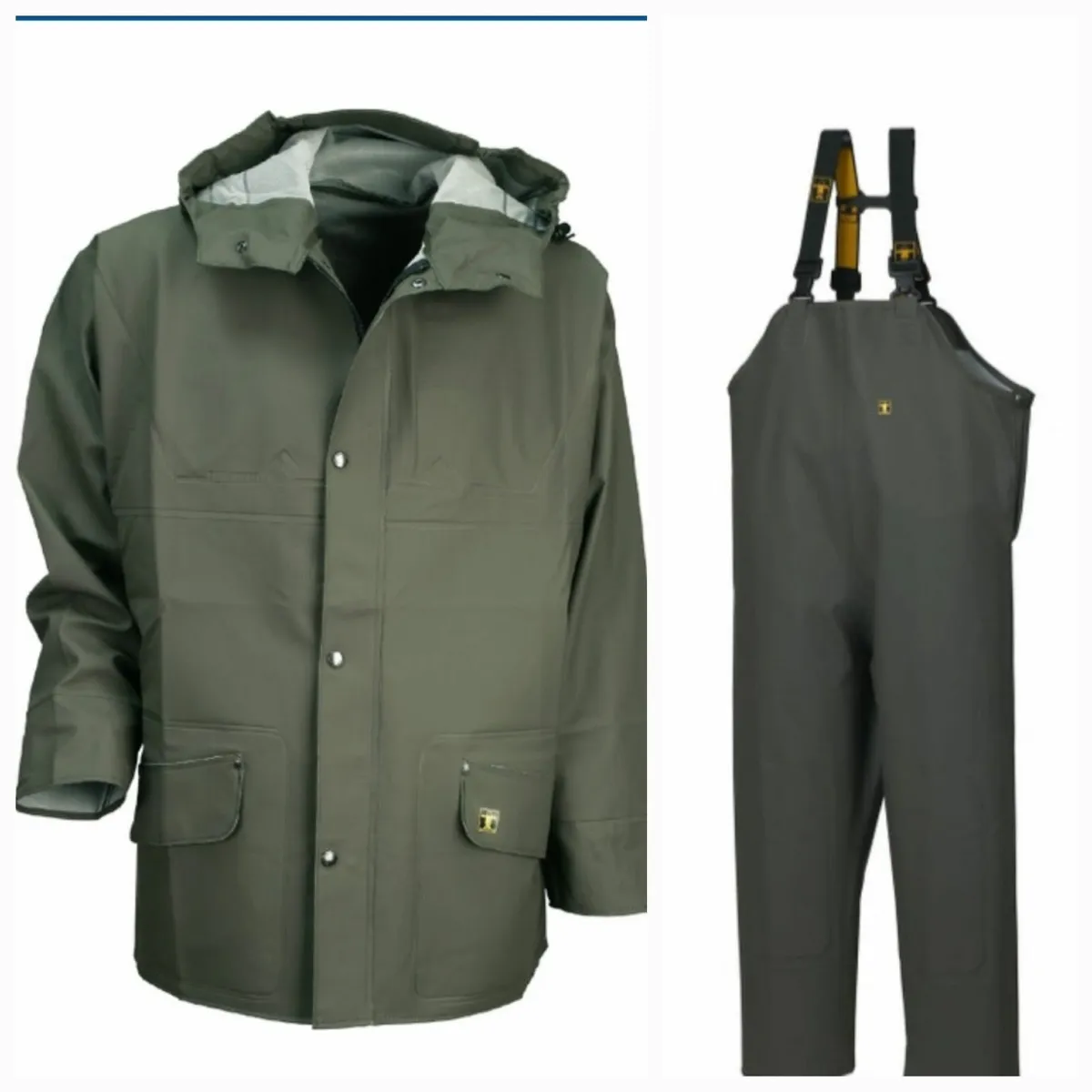 Guy cotton rain gear Jackets   bib and brace - Image 3