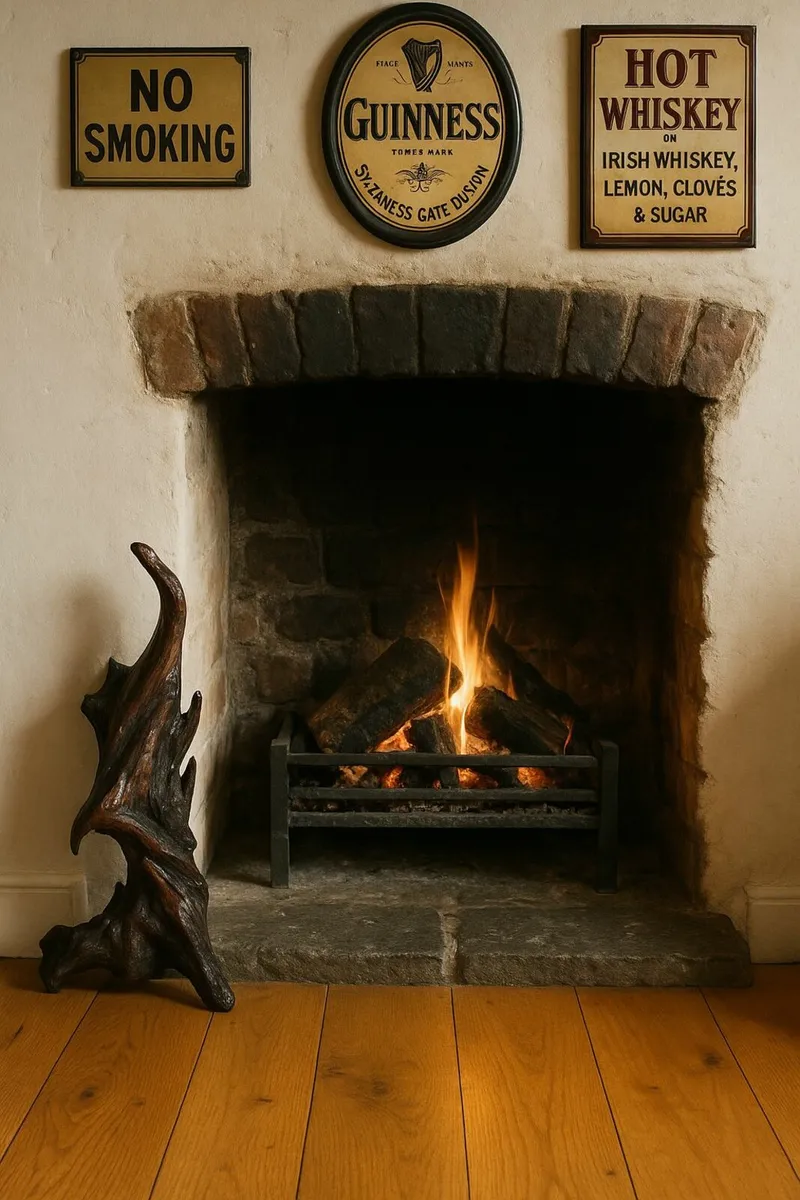 antique vintage bog oak pub rustic  cottage wood - Image 2