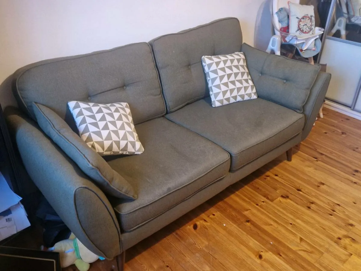 French Connection Zinc 3 seater Sofa - Image 2