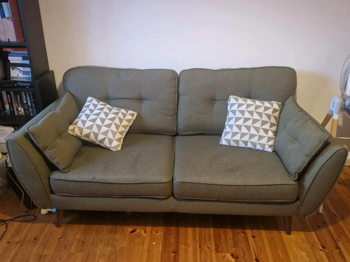 French Connection Zinc 3 seater Sofa - Image 3
