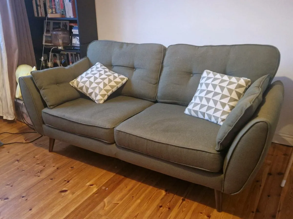 French Connection Zinc 3 seater Sofa - Image 4