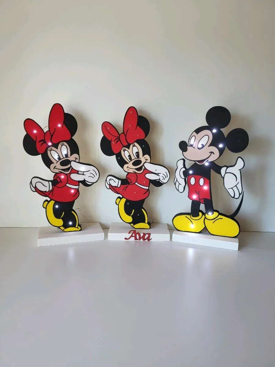 Minnie Mouse and Mickey Mouse characters Led Lamps - Image 1