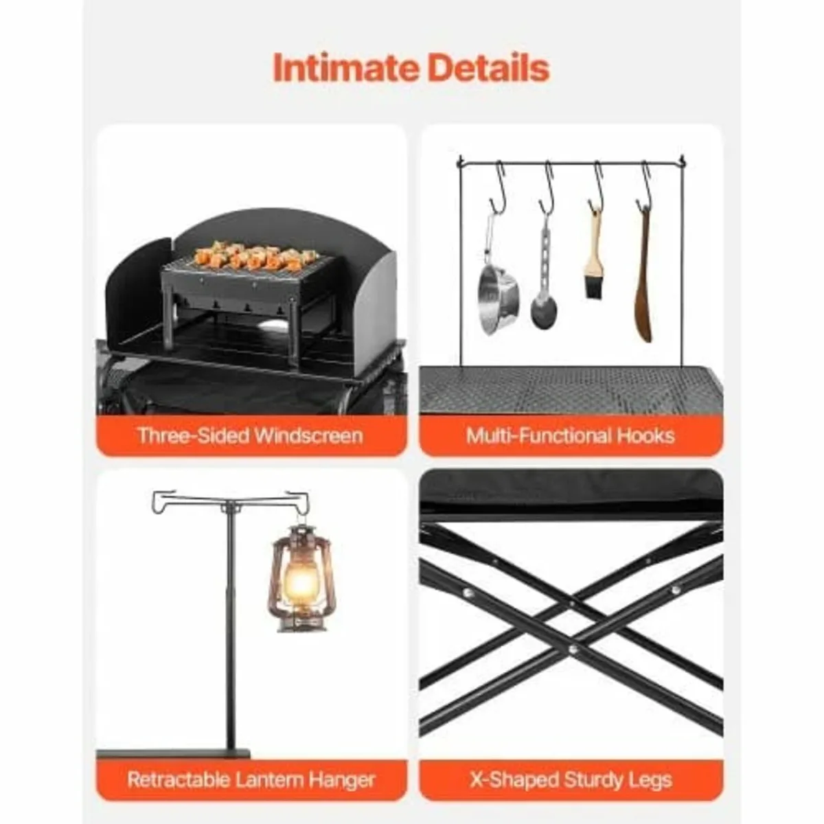 Camping Kitchen Table, Outdoor Camp Cooking Table, - Image 4