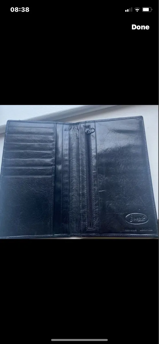 Leather Jacob Travel Wallet - Image 1