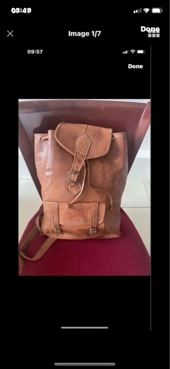 Leather Knapsack - Image 1