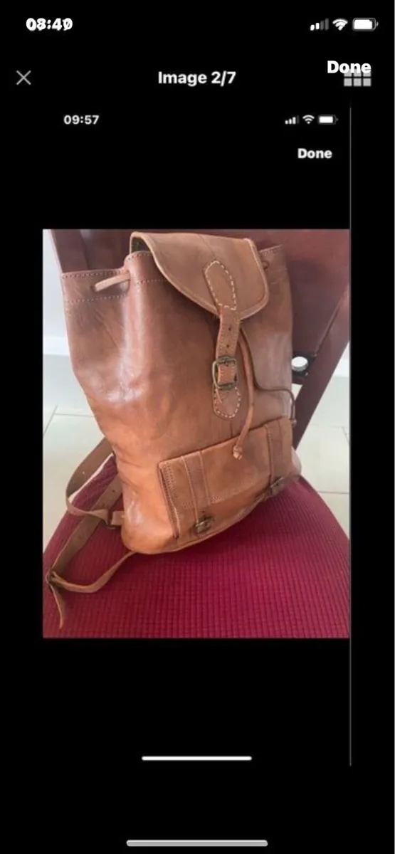 Leather Knapsack - Image 2