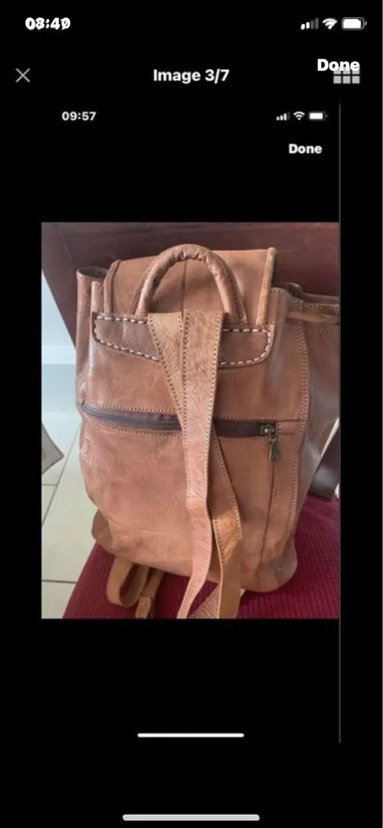 Leather Knapsack - Image 4