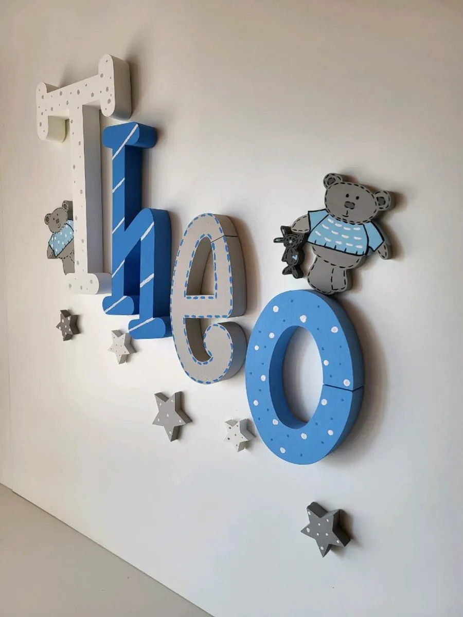 Custom 3d wall name letters - Handmade - Image 1