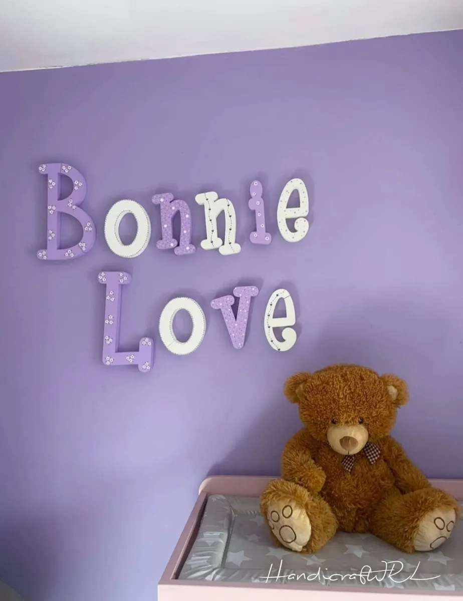 Custom 3d wall name letters - Handmade - Image 3