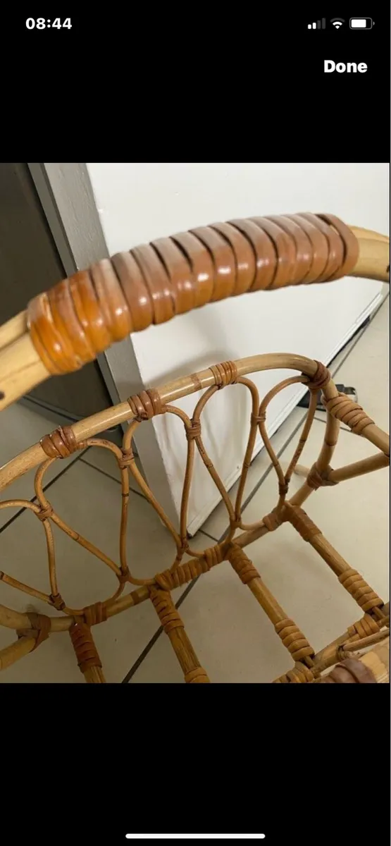 Vintage Bamboo Magazine Rack - Image 2