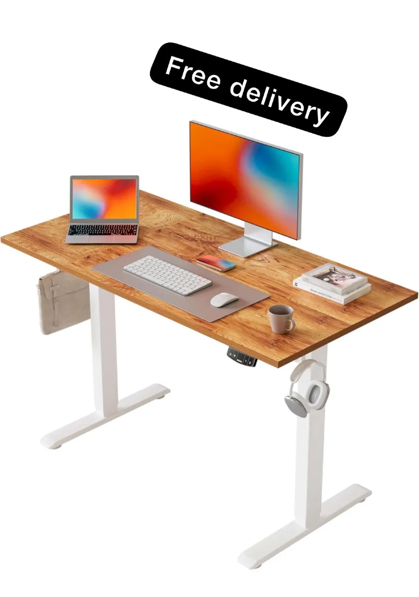 Electric Standing Desk, 100 x 60 cm Height Adjusta - Image 1