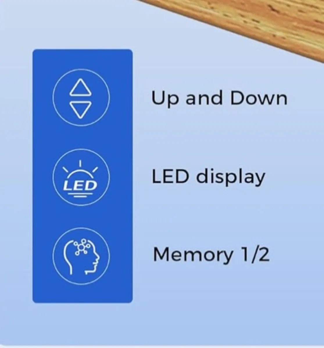 Electric Standing Desk, 100 x 60 cm Height Adjusta - Image 4