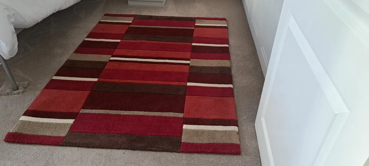 Jazz Blocks Red Rug - Image 1