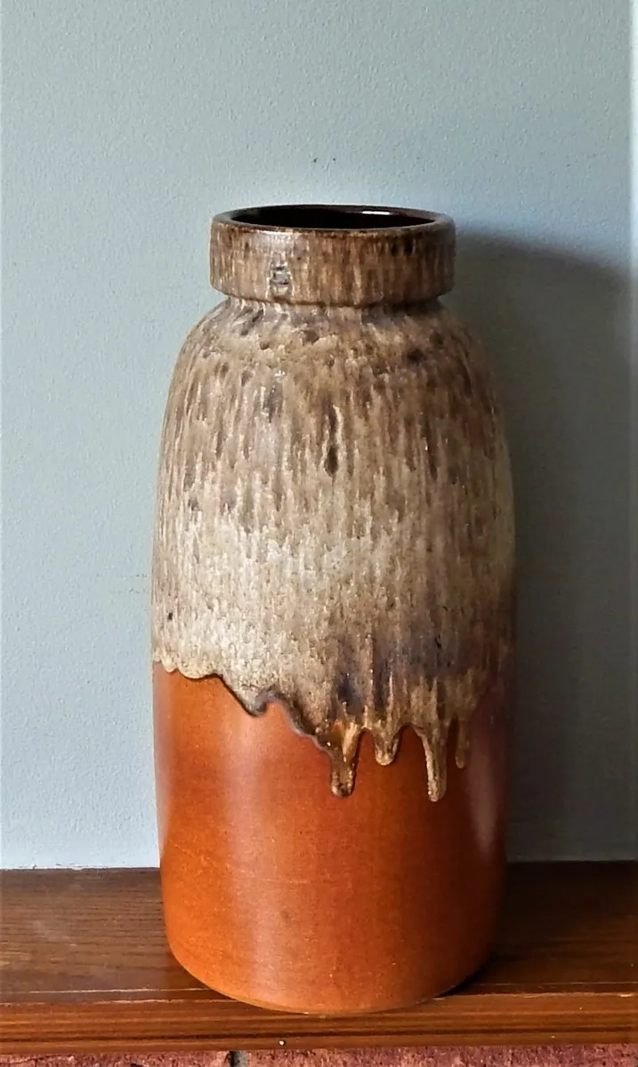 Vintage Large Art Pottery Glazed Vase - Image 1