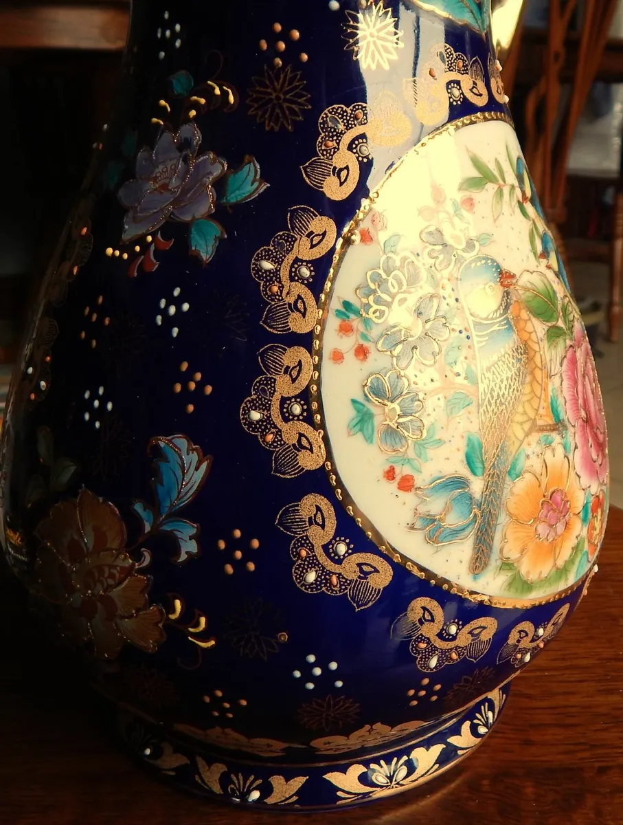 Chinese Hand Decorated Jug and Basin - Image 4