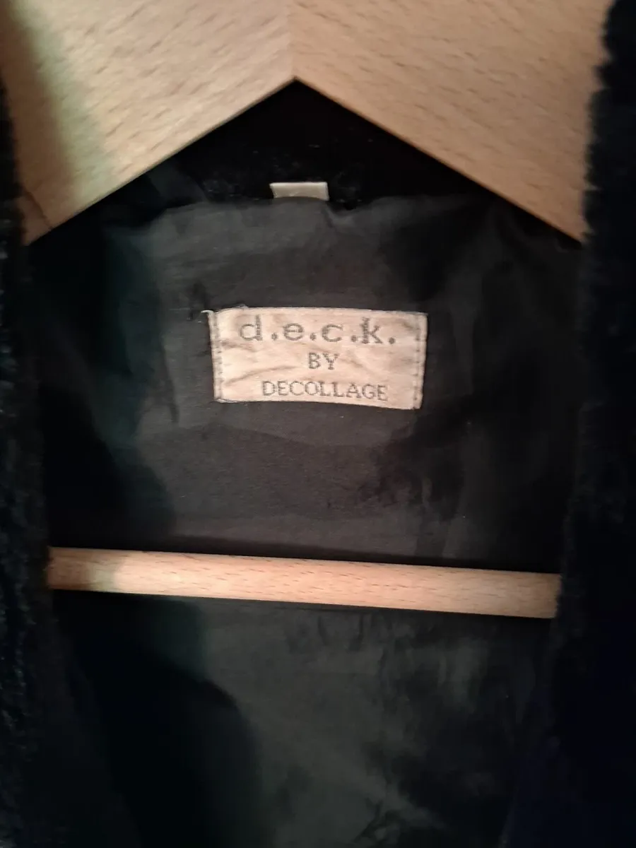 Faux fur black coat - Image 2