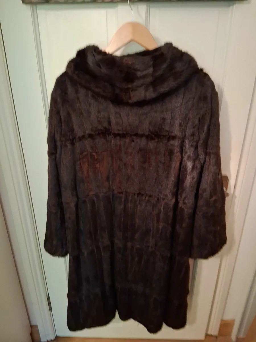 Vintage genuine mink fur coat - Image 1